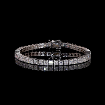 30 Pointer Princess Cut EF VVS VS Lab Diamond Tennis Bracelet 30 Pointer Princess Cut EF VVS VS Lab Diamond Tennis Bracelet