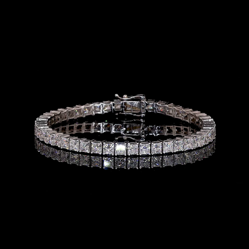 30 Pointer Princess Cut EF VVS VS Lab Diamond Tennis Bracelet 30 Pointer Princess Cut EF VVS VS Lab Diamond Tennis Bracelet