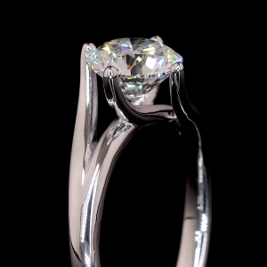 Radiant Bloom Lab Diamond Ring Rectangular Cut Halo Setting Pave Band 14K 18K Gold