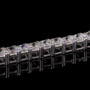 30 Pointer Princess Cut EF VVS VS Lab Diamond Tennis Bracelet