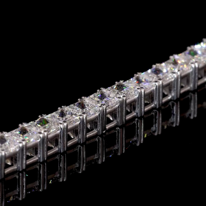 30 Pointer Princess Cut EF VVS VS Lab Diamond Tennis Bracelet