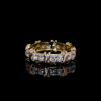 TwistLux Lab Diamond Band – Interwoven Brilliance in 14K/18K Gold