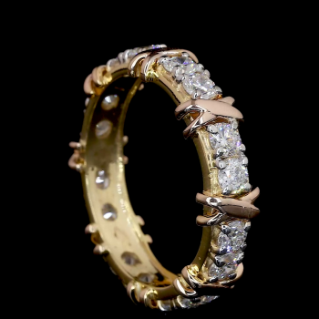 TwistLux Lab Diamond Band – Interwoven Brilliance in 14K/18K Gold
