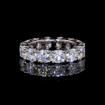 Infinite Sparkle Band - 14K/18K White Gold, Lab-Grown Diamond, Ring, Modern Eternity, Unisex Infinite Sparkle Band - 14K/18K White Gold, Lab-Grown Diamond, Ring, Modern Eternity, Unisex