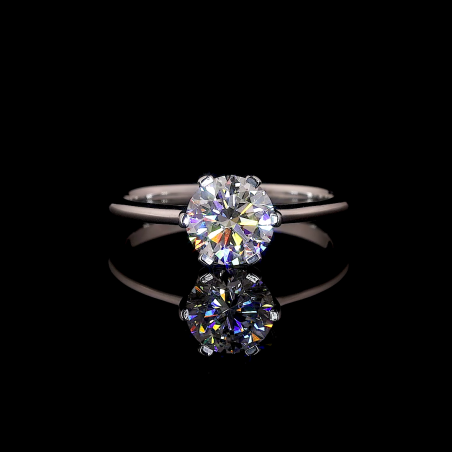 Twist Grace Ring - 14K/18K White Gold, Lab-Grown Diamond, Ring, Modern Twisted, Women