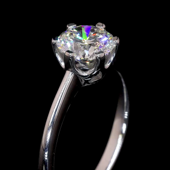 Twist Grace Ring - 14K/18K White Gold, Lab-Grown Diamond, Ring, Modern Twisted, Women