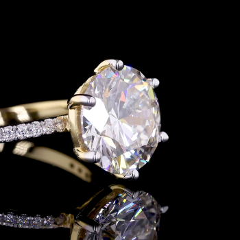 Royal Solitaire Ring - 14K/18K Yellow Gold, Lab-Grown Diamond, Ring, Classic Solitaire, Women Royal Solitaire Ring - 14K/18K Yellow Gold, Lab-Grown Diamond, Ring, Classic Solitaire, Women