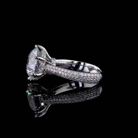 Magnificent Solitaire Ring - 14K/18K White Gold, Lab-Grown Diamond, Ring, Classic Solitaire, Women