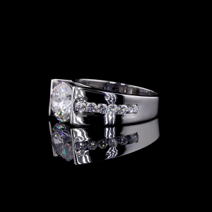 Bold Channel Ring - 14K/18K White Gold, Lab-Grown Diamond, Ring, Modern Bold, Unisex