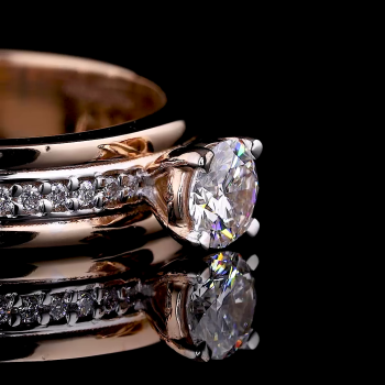 Celestia Linea Lab Diamond Ring in 14K/18K Gold