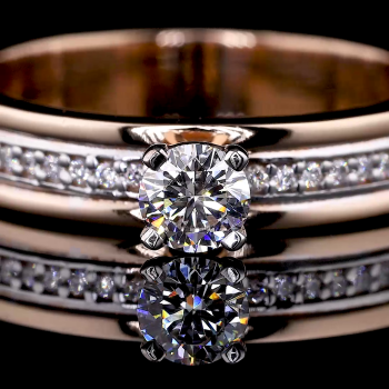 Celestia Linea Lab Diamond Ring in 14K/18K Gold