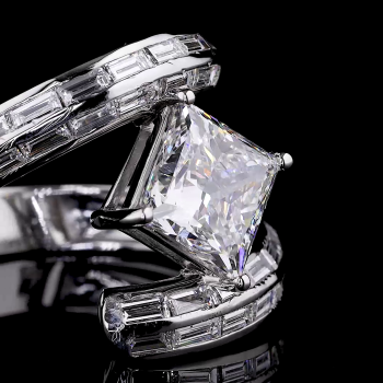 Spiral Crown Lab Diamond Ring in 14K/18K Gold