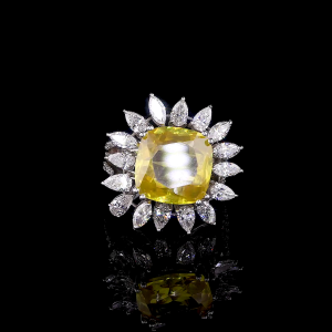 Sunburst Majesta Lab Diamond Ring in 14K/18K Gold