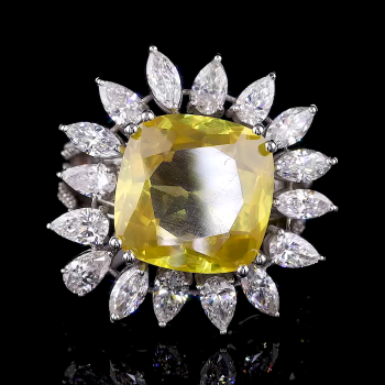 Sunburst Majesta Lab Diamond Ring in 14K/18K Gold Sunburst Majesta Lab Diamond Ring in 14K/18K Gold