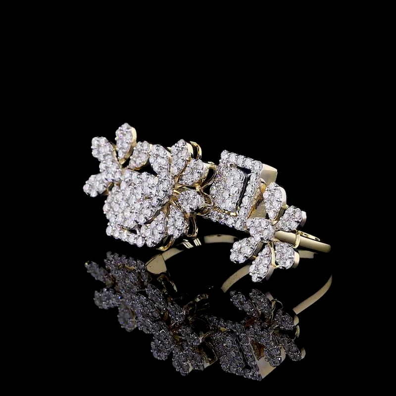 Diamond Blossom Lab Brooch in 14K/18K Gold Diamond Blossom Lab Brooch in 14K/18K Gold