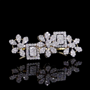 Diamond Blossom Lab Brooch in 14K/18K Gold