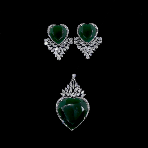 Heart Empress Lab Diamond Pendant in 14K/18K Gold