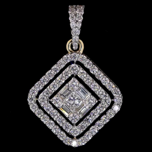 Celestial Bloom Lab Diamond Pendant in 14K/18K Gold