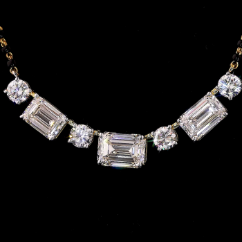Cascade Radiance Lab Diamond Necklace in 14K/18K Gold Cascade Radiance Lab Diamond Necklace in 14K/18K Gold