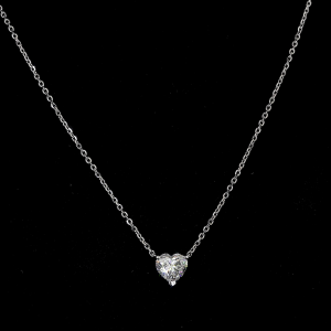 Heartlight Solitaire Lab Diamond Pendant in 14K/18K Gold