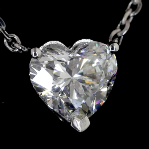 Heartlight Solitaire Lab Diamond Pendant in 14K/18K Gold