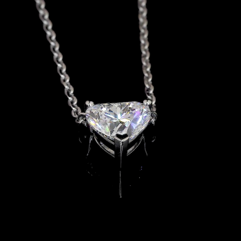 Heartlight Solitaire Lab Diamond Pendant in 14K/18K Gold Heartlight Solitaire Lab Diamond Pendant in 14K/18K Gold