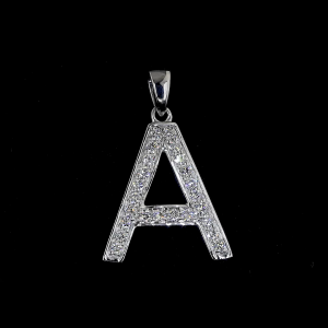 Initial Spark Lab Diamond Pendant in 14K/18K Gold