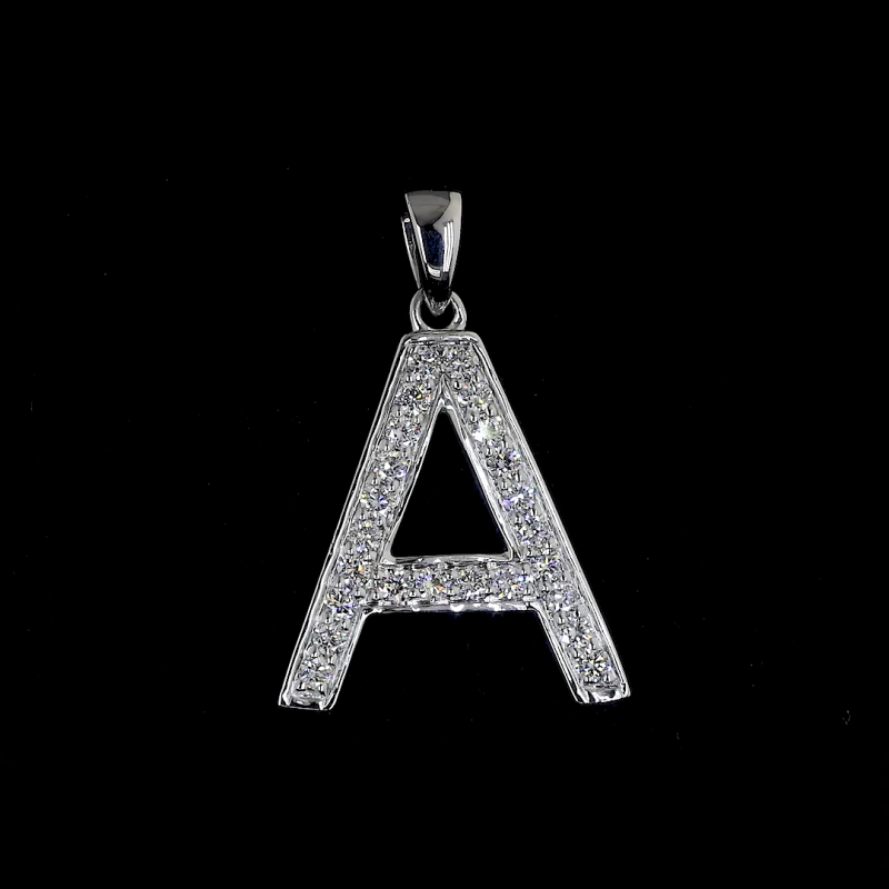 Initial Spark Lab Diamond Pendant in 14K/18K Gold Initial Spark Lab Diamond Pendant in 14K/18K Gold