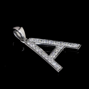 Initial Spark Lab Diamond Pendant in 14K/18K Gold Initial Spark Lab Diamond Pendant in 14K/18K Gold