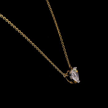 Golden Whisper Lab Diamond Pendant in 14K/18K Gold Golden Whisper Lab Diamond Pendant in 14K/18K Gold