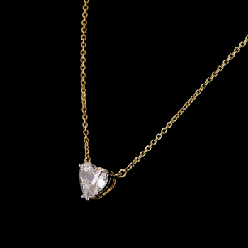 Golden Whisper Lab Diamond Pendant in 14K/18K Gold Golden Whisper Lab Diamond Pendant in 14K/18K Gold