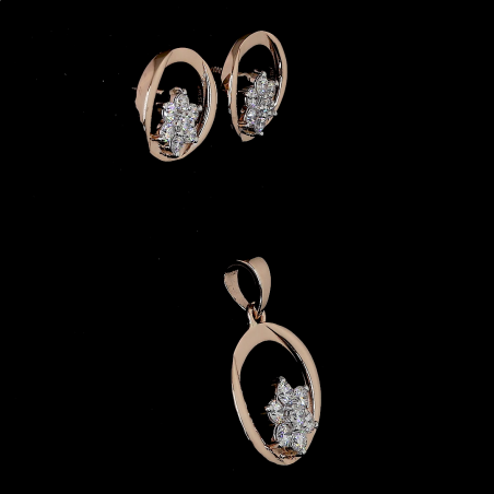 Bloom Halo Lab Diamond Set in 14K/18K Gold