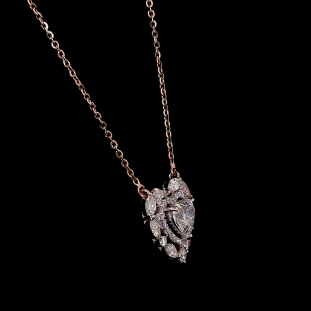 HeartGlow Lab Diamond Necklace in 14K/18K Gold
