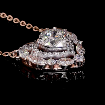 HeartGlow Lab Diamond Necklace in 14K/18K Gold HeartGlow Lab Diamond Necklace in 14K/18K Gold