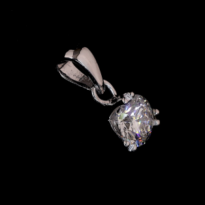 Solara Oval Lab Diamond Pendant in 14K/18K Gold