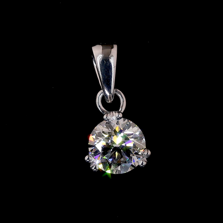 Solara Oval Lab Diamond Pendant in 14K/18K Gold