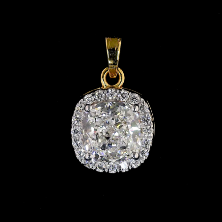 Oval Radiance Lab Diamond Set in 14K/18K Gold