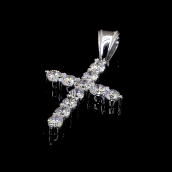 Divina Cross Lab Diamond Pendant in 14K/18K Gold Divina Cross Lab Diamond Pendant in 14K/18K Gold