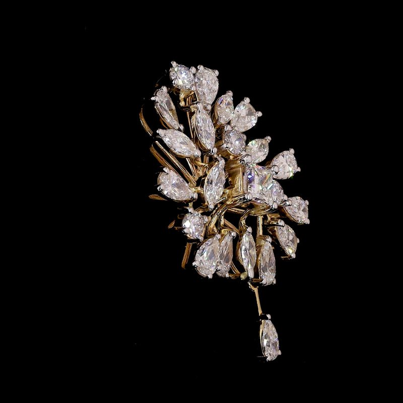 Starbloom Lab Diamond Brooch in 14K/18K Gold Starbloom Lab Diamond Brooch in 14K/18K Gold