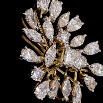 Starbloom Lab Diamond Brooch in 14K/18K Gold Starbloom Lab Diamond Brooch in 14K/18K Gold