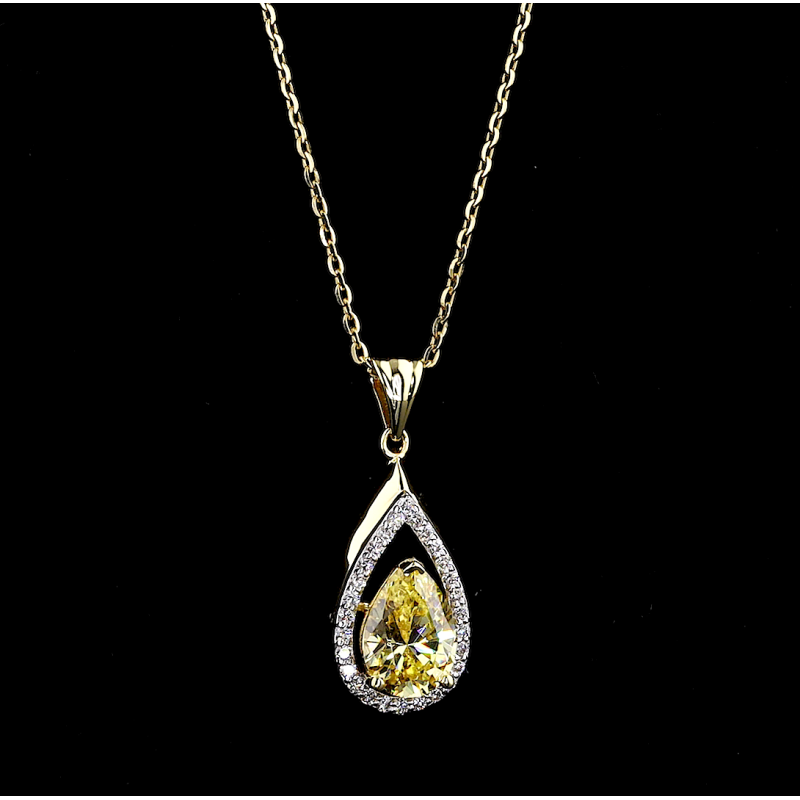 Sunflare Halo Lab Diamond Pendant in 14K/18K Gold Sunflare Halo Lab Diamond Pendant in 14K/18K Gold