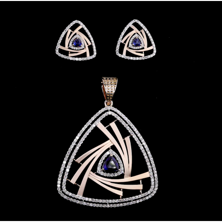 Trivetta Lab Diamond Set in 14K/18K Gold