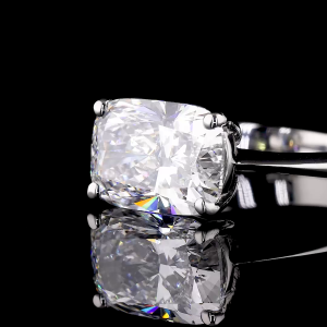 5.00 Ct Cushion Cut Solitaire Engagement Ring,Luxury Statement Ring for him, Classic Solitaire Design