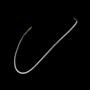 Round Cut Diamond Tennis Necklace 0.15 CT each Round Diamond Necklace