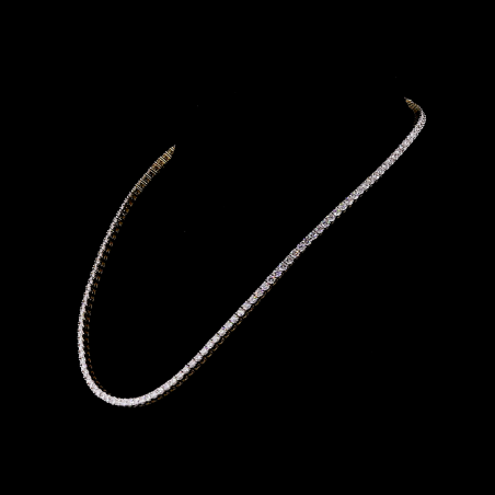Round Cut Diamond Tennis Necklace 0.15 CT each Round Diamond Necklace