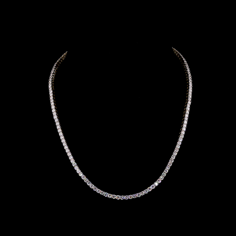 Round Cut Diamond Tennis Necklace 0.15 CT each Round Diamond Necklace Round Cut Diamond Tennis Necklace 0.15 CT each Round Diamond Necklace