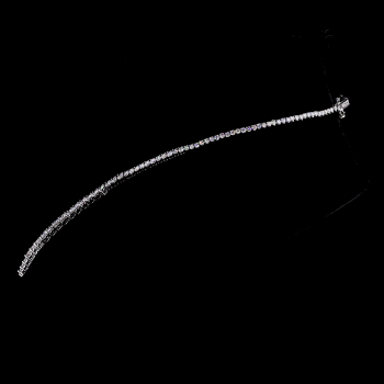 29ct. Lab Grown Diamond Graduated Tennis Necklace, 14k White Gold