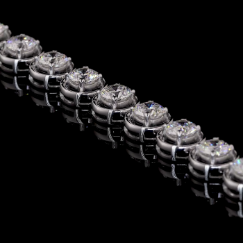 14K White Gold With 20 Pointer Each Round Lab Grown Diamonds 14K White Gold With 20 Pointer Each Round Lab Grown Diamonds