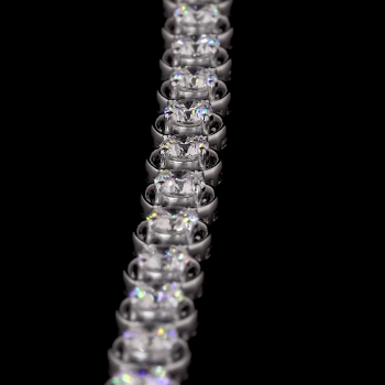 14K White Gold With 20 Pointer Each Round Lab Grown Diamonds 14K White Gold With 20 Pointer Each Round Lab Grown Diamonds