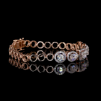 Diffrent Shape Each 1 Carat Lab Diamond Bracelet Diffrent Shape Each 1 Carat Lab Diamond Bracelet